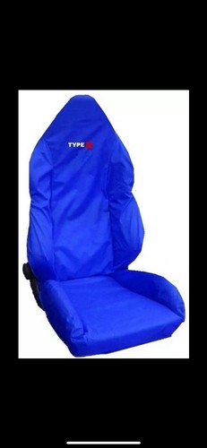 Seat cover finished - in, blue