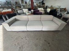 Alpha Grey Modular Velvet 3 Seater Sofa RRP £2,199