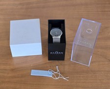 VINTAGE SKAGEN 233LSSB - Mens Watch - Needs new battery 