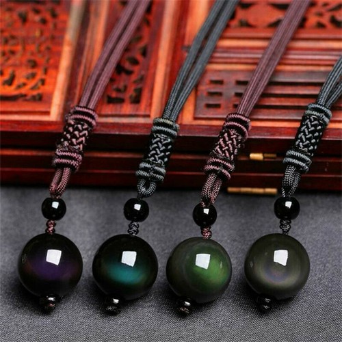 Natural crystal black - black, obsidian