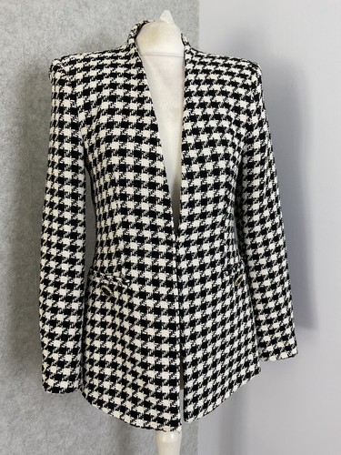 Zara houndstooth blazer - houndstooth,