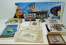 Titanic Collectables Job Lot Reproduction Newspapers VHS Film Posters Bell Model