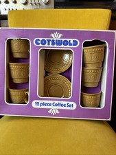 Vintage Tams Cotswold 12 Piece Coffee Set New In Box 70's