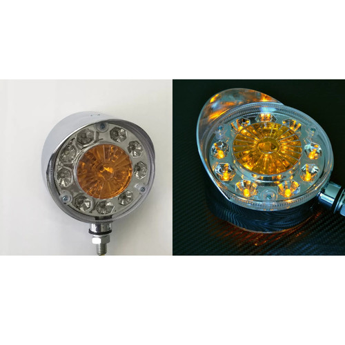 Chrome led 24v side marker - 24v,