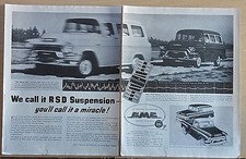 1956 two page magazine ad for