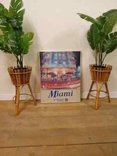 Continental Airlines Framed MIAMI Advertising Film TV Prop GENUINE Vintage