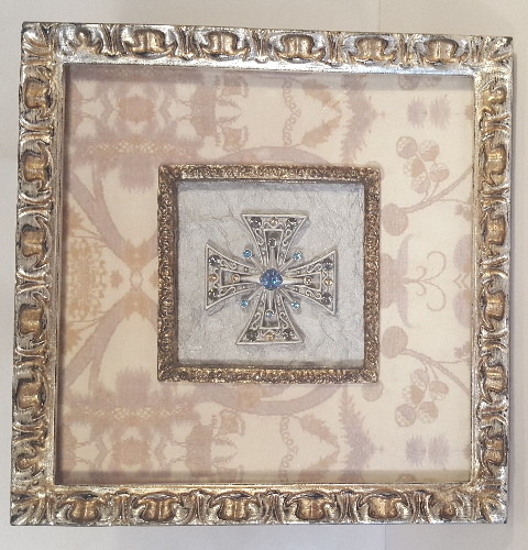 Jeweled maltese cross - jeweled, in