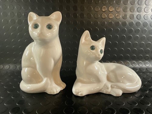 Pair cat figurine home - cat,