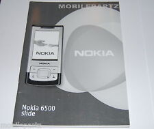 Genuine Nokia 6500 Slide Printed User Guide Manual English Language Version New