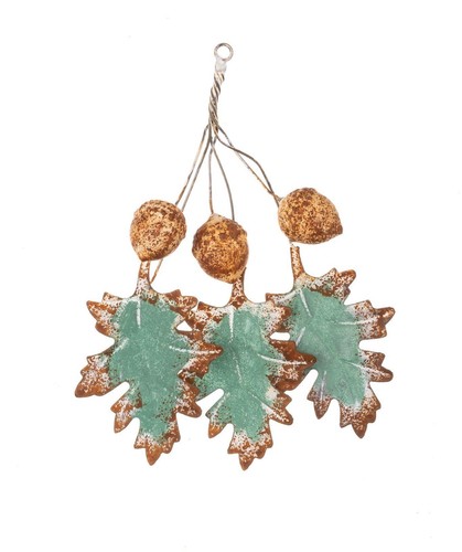 Metal oak leaf - leaf, decoration