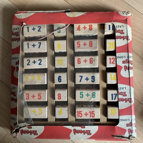 Tri ang wooden block counting - tri-ang,
