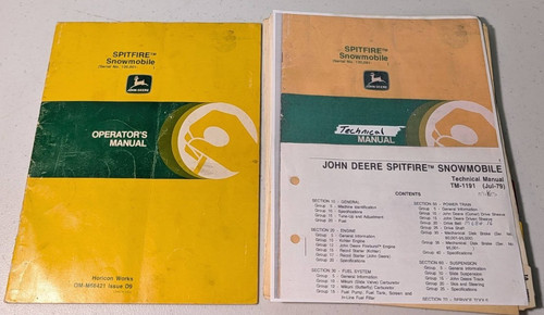 John deere spitfire snowmobile - spitfire,