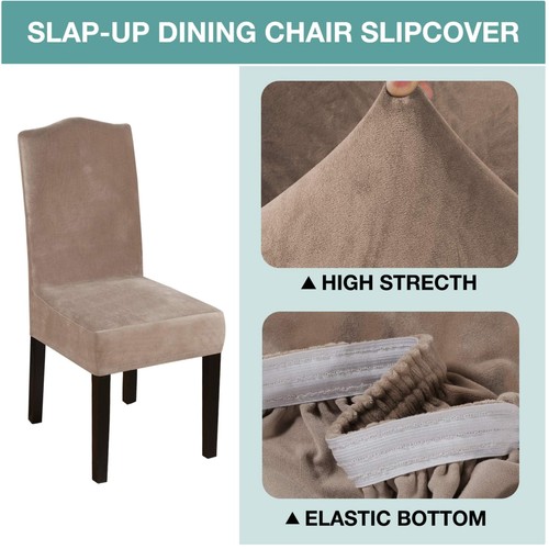 Soft velvet dining chair - velvet,