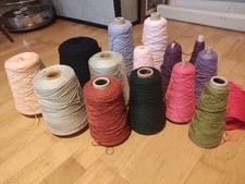 Wool Yarn Cones Bundle  Job Lot