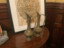 Barker and Stonehouse Brass vase  brass accessories home and dining room   x 2