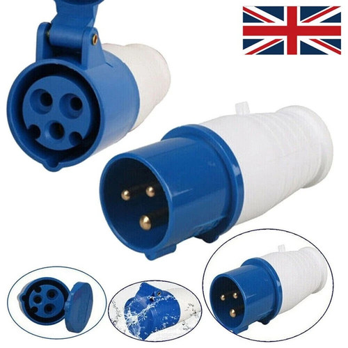 Mains hook site pin plug - up,