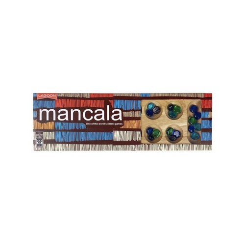 Mancala wooden board game - wooden,