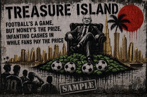 Football banksy inspired a4 - football,