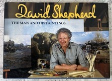 David shepherd signed book - shepherd,