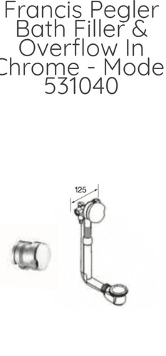 Pegler bath filler overflow - overflow, &