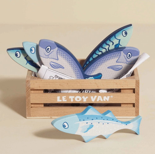 Toy van market fish - toy,