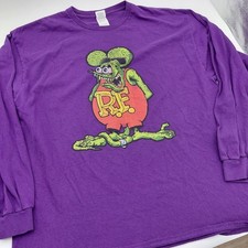 Vtg 90s Rat Fink Hot Rod Long