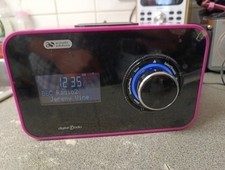 Acoustic Solutions DAB Digital & FM Radio Pink 30pin Ipod Dock Tested & Working.