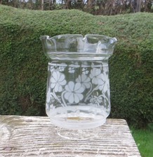Decorative Floral Etched Glass