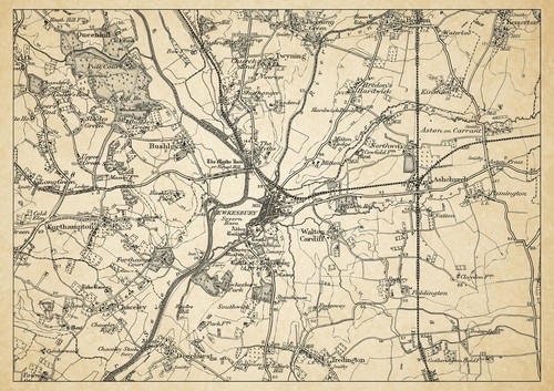 Map the environs of - the,