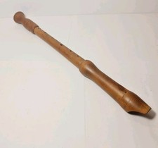 Vintage Johannes Adler Brown Wooden 3 Piece Recorder Flute ~ 48cm