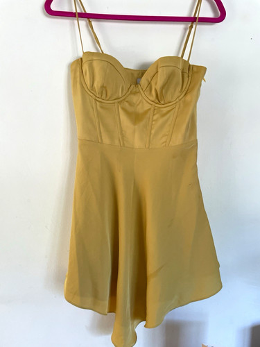 Polly gold satin corset - polly,