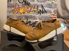 Clarks Trigenic Flex Mens Brown Leather trainers Shoes Size UK 8G casual ?