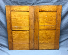 Pair Antique Natural Wood