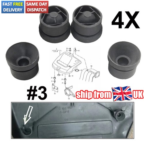 4pcs black engine - 4pcs, cover