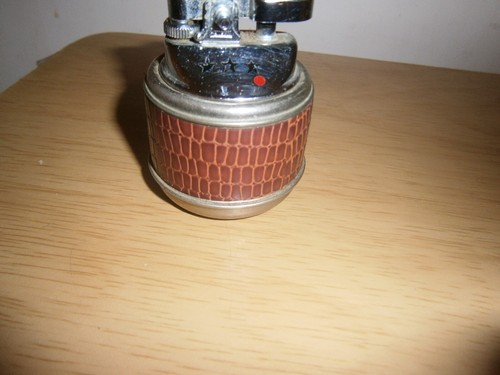Vintage metal leather strip - metal/leather,