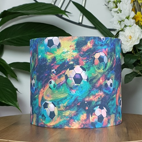 Colourful football ceiling - colourful,