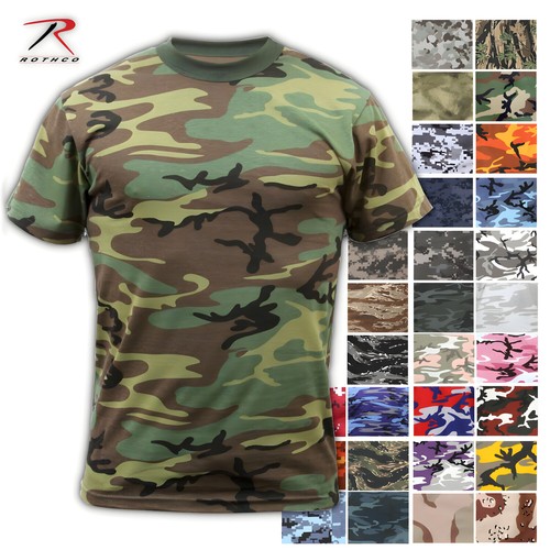 Rothco mens camo short sleeve - short,