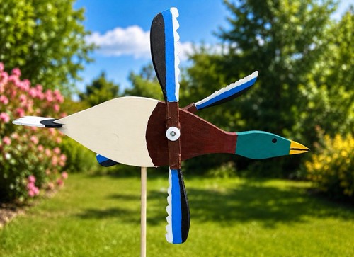 Handcrafted wooden whirligig - handcrafted,