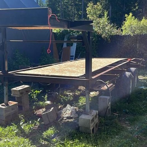 5th wheel trailer with - wheel,