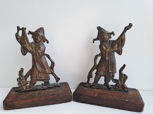 Two mounted bronze 19th - bronze,