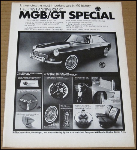 1967 mgb print ad - 1967,