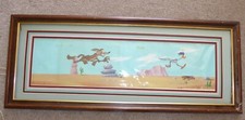 Warner Looney Tunes 1952 BEEP BEEP Wile Road Runner Cel background animation COA