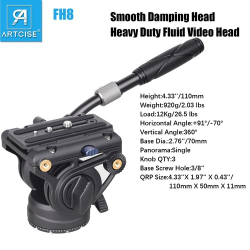 Heavy duty damping head tripod - heavy,