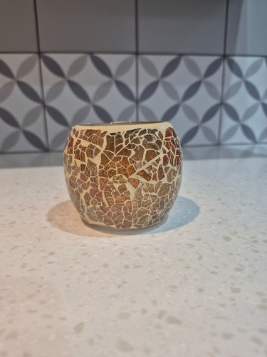 Set brown crackle glass - set,