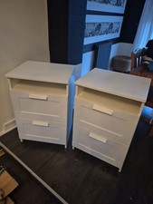 Pair Of 2 Draw Bedside Chest Of Draws