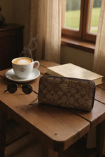 COACH Monogram Large Wallet : NEW