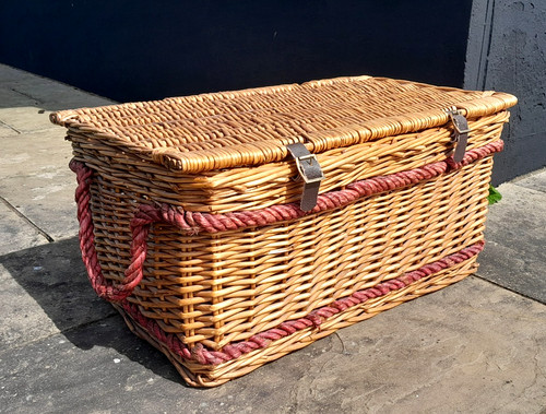 Vintage wicker basket - vintage,