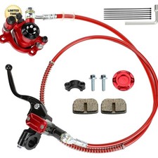 Red Hydraulic Brake Caliper