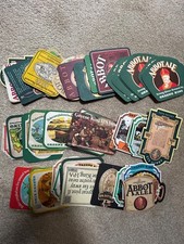 Beer Collectors Mats 50 Abbot Ale set and Greene King Beer Mats including sets