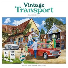 Vintage Transport Trevor Mitchell 2026 Wire-o Wall Cale NEW